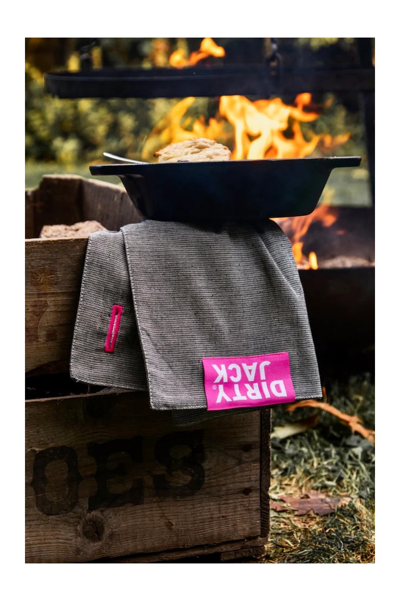 DIRTY JACK Kookdoek Charcoal - Pink Label