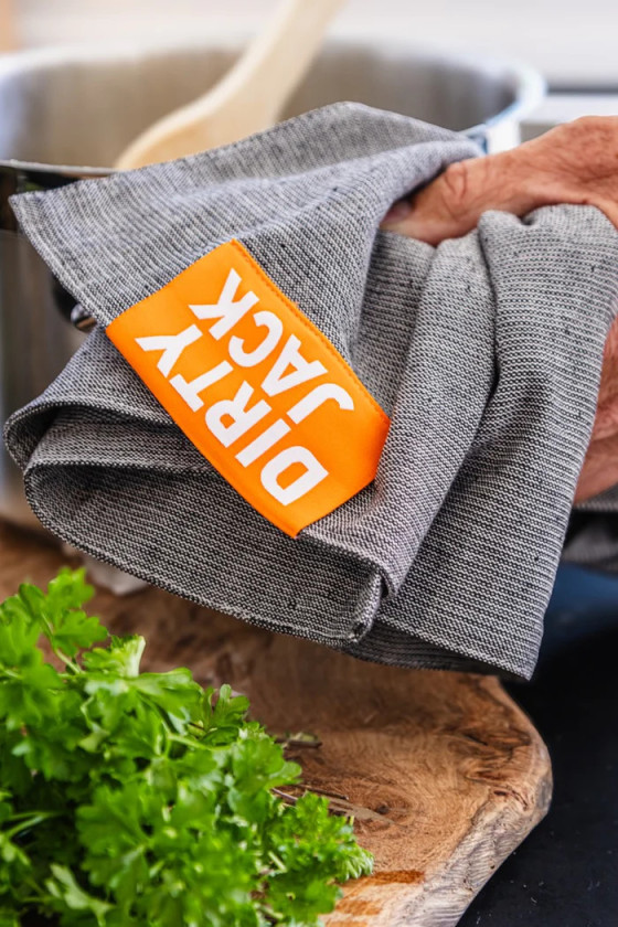 DIRTY JACK Kookdoek Charcoal - Orange Label DIRTY JACK Kookdoek Charcoal - Orange Label