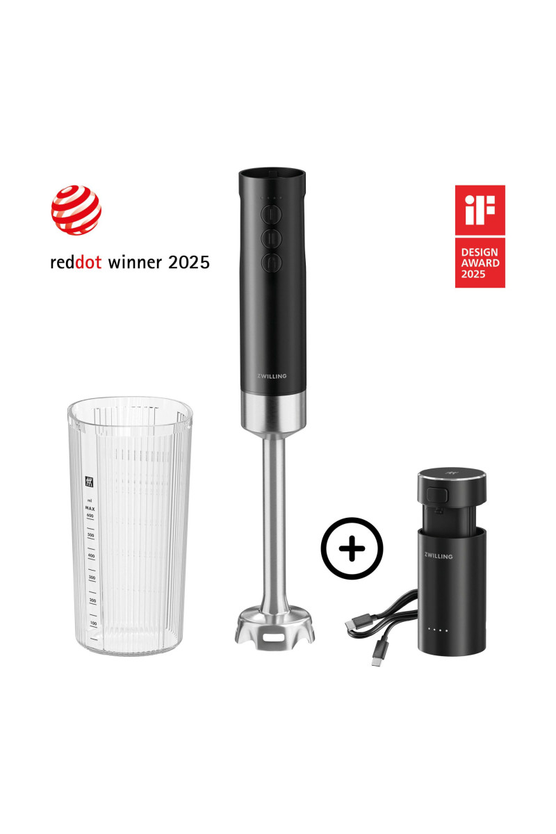 ZWILLING XTEND Draadloze staafmixer starterset, Startset inclusief batterij