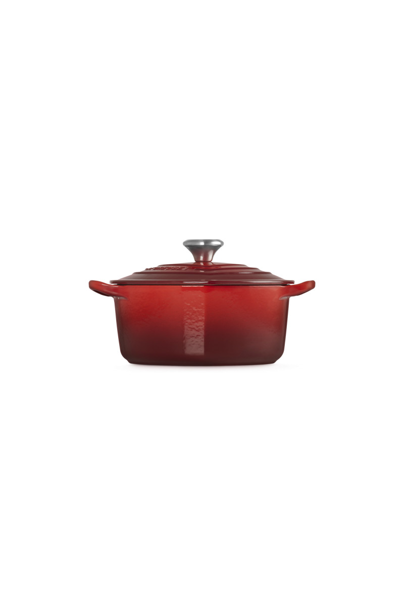 Le Creuset Braadpan Hart met RVS Hartjesknop 20cm