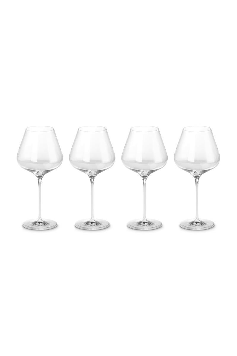 Le Creuset Rode Wijnglazen set van 4