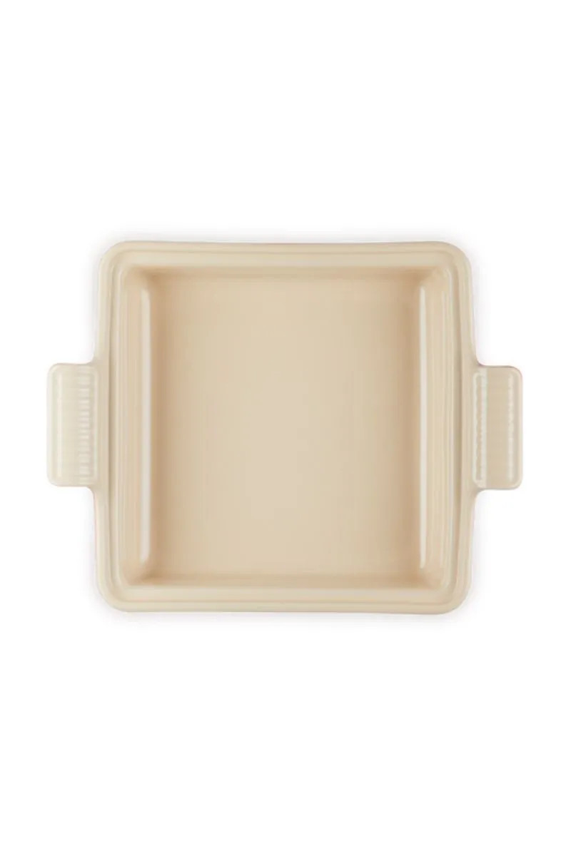 Le Creuset Heritage Ovenschaal met Deksel Vierkant, 23cm kersenrood