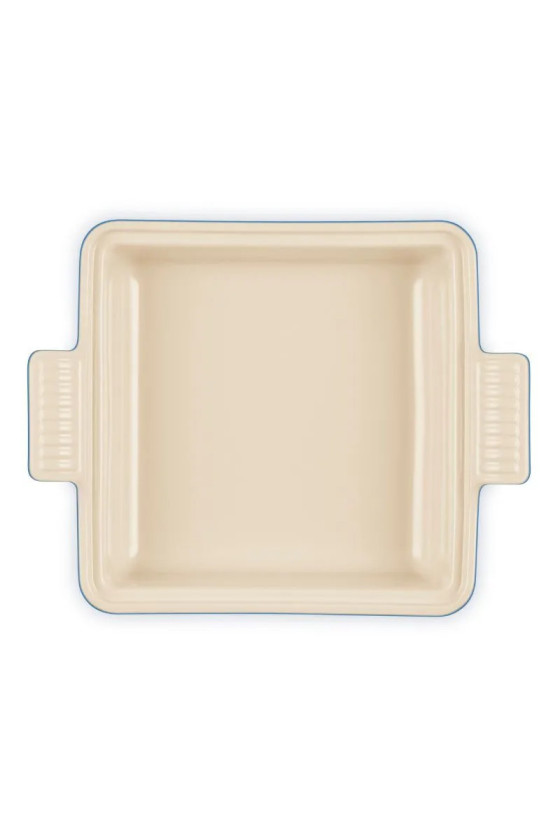 Le Creuset Heritage Ovenschaal met Deksel Vierkant, 23cm Azure
