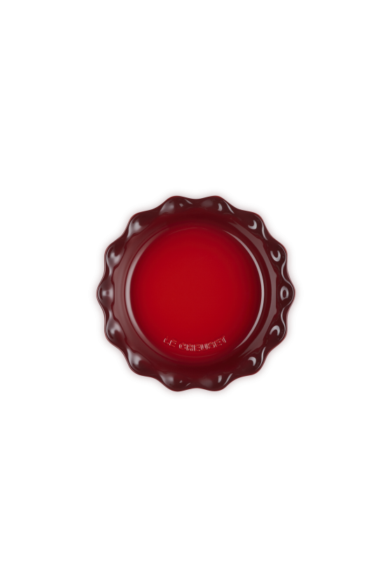 Le Creuset Heritage Deep Round Pie Dish, Cerise