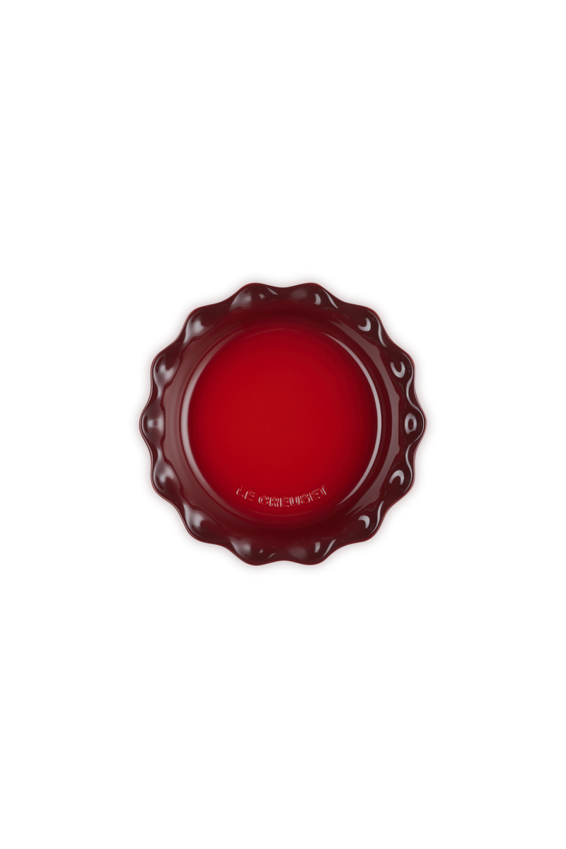 Le Creuset Heritage Deep Round Pie Dish, Cerise