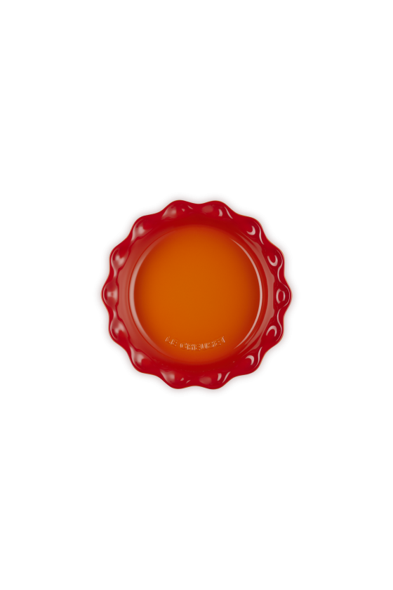 Le Creuset Heritage Taartvorm Rond Hoog Oranjerood