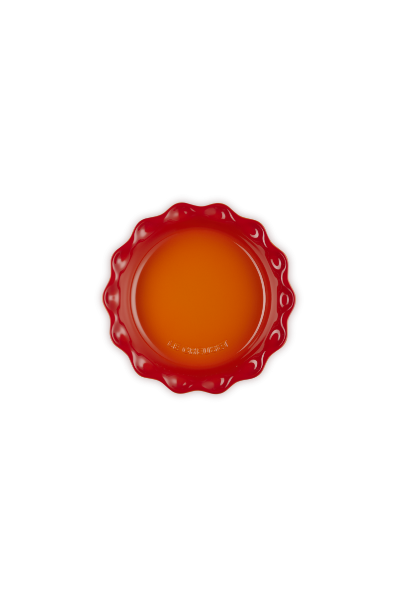 Le Creuset Heritage Taartvorm Rond Hoog Oranjerood