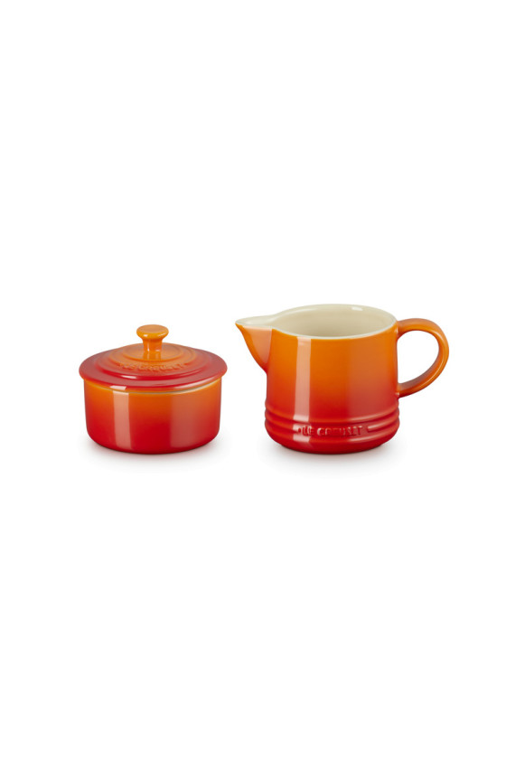 Le Creuset Signature Milk & Sugar Set, Flame