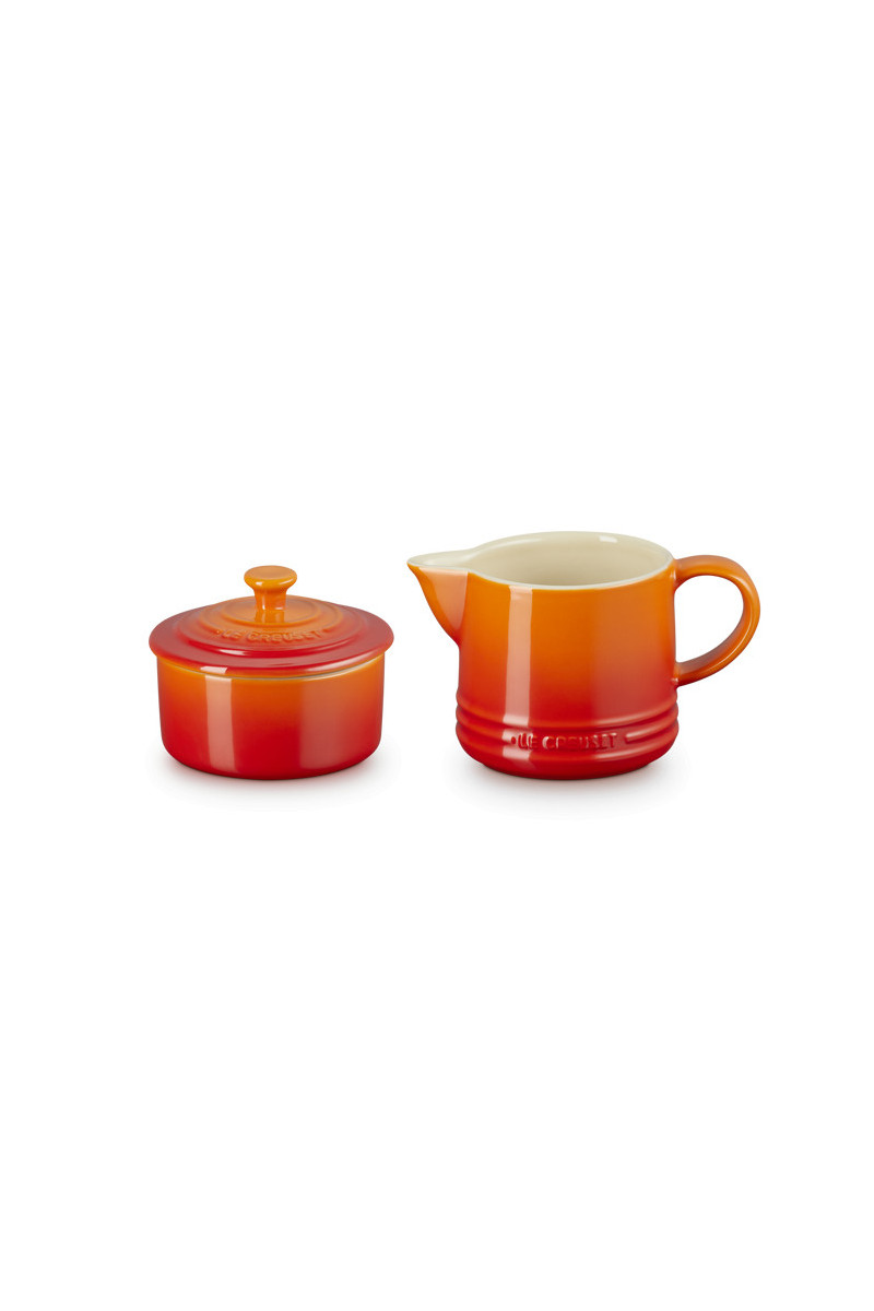 Le Creuset Signature Milk & Sugar Set, Flame