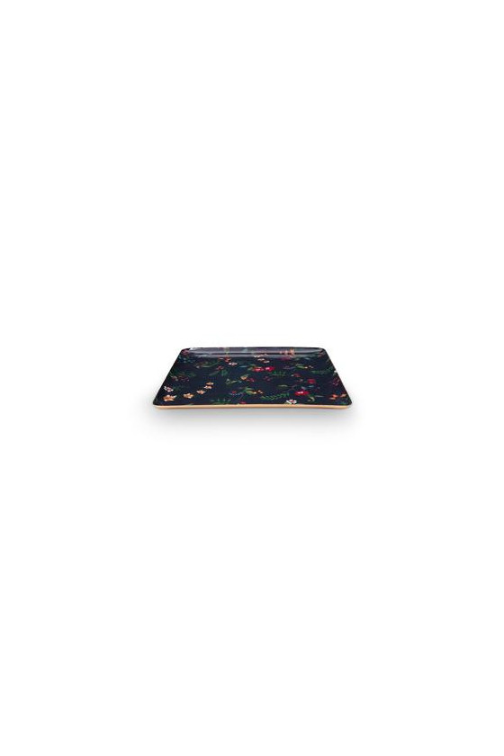 Pip Studio Tray Metal Medium Berry Blues Dark Blue 30.5x30.5cm
