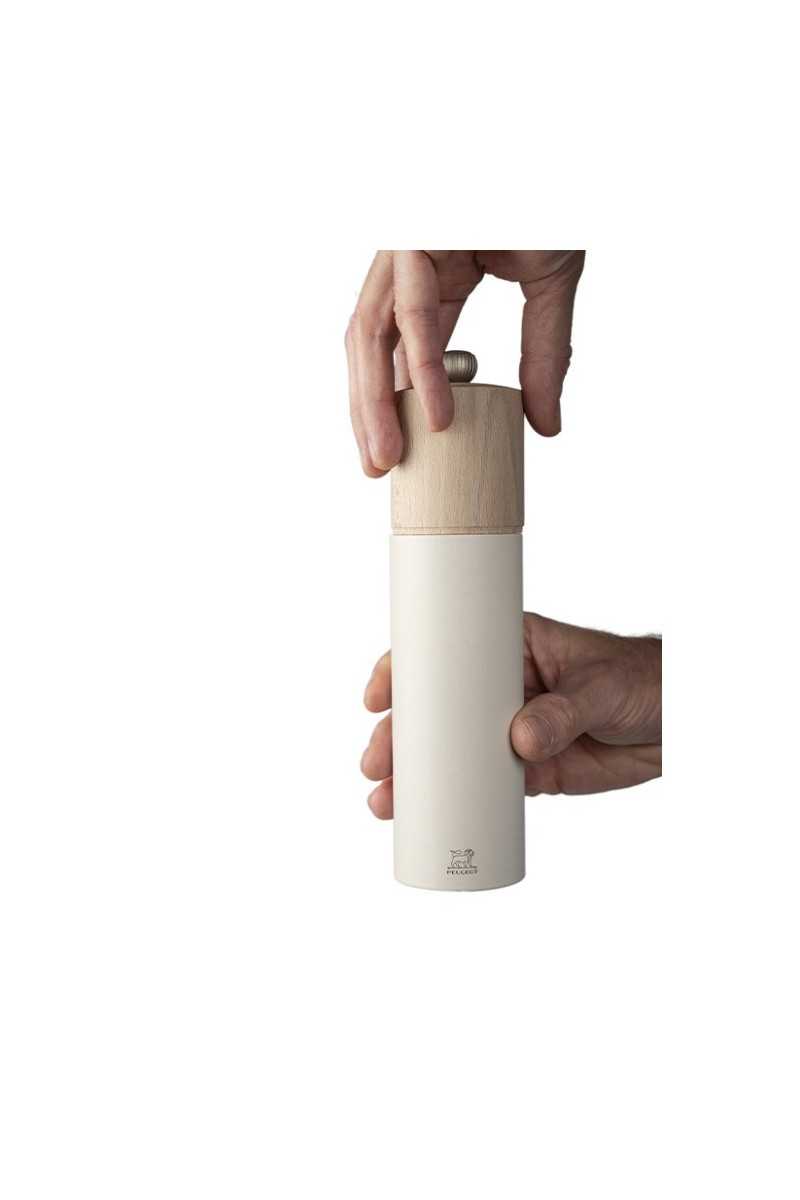 Peugeot Boreal manual salt mill 21cm feather white