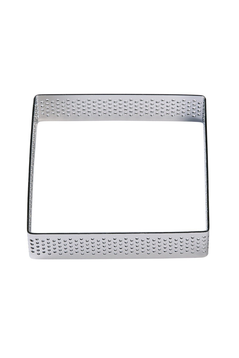 Patisse Garneerring Geperforeerd RVS Vierkant 7 cm