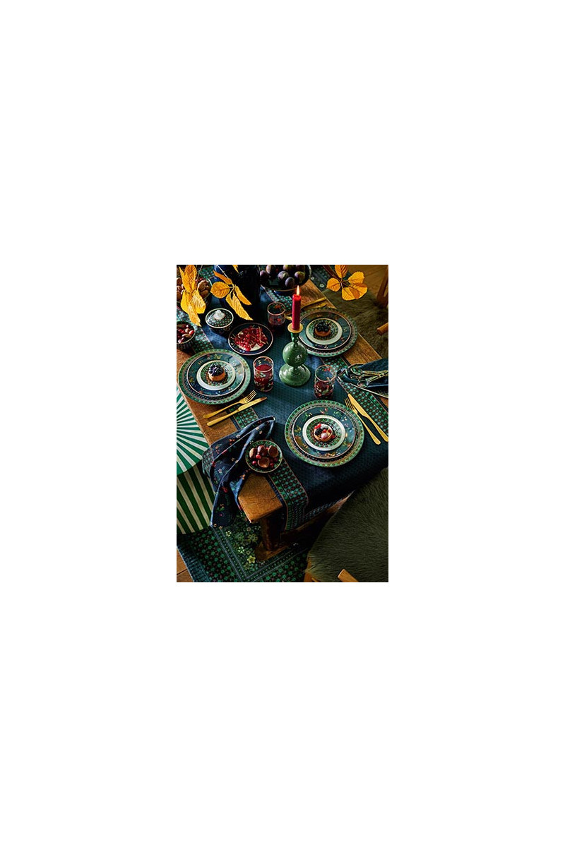 Pip Studio Tray Metal Sphere Berry Blues Blue 32x12.5cm