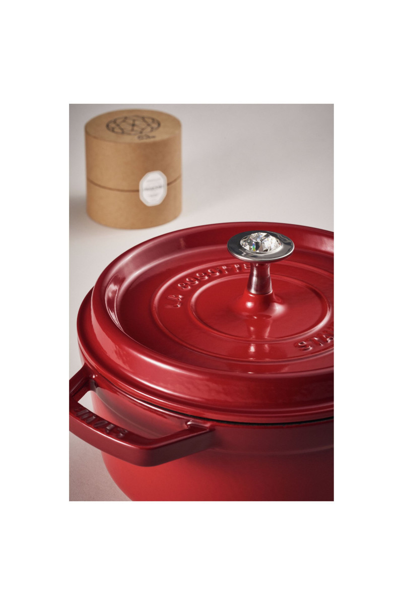 Staub Knop Swarovski voor alle Staub braadpannen