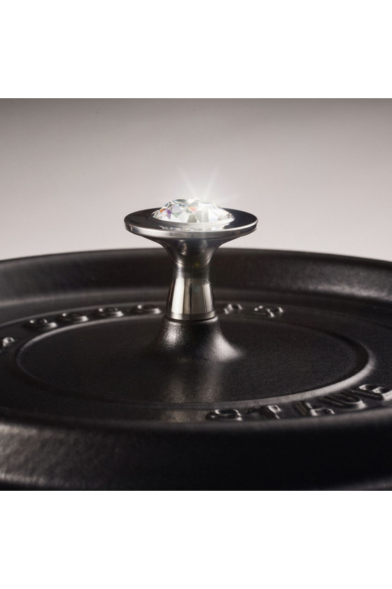 Staub Knop Swarovski voor alle Staub braadpannen
