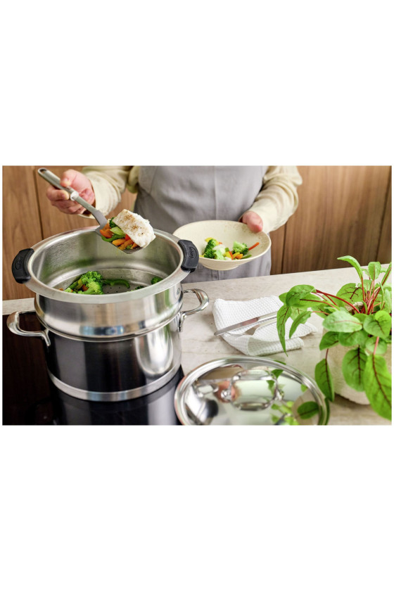 Demeyere Specialties 5 Stoominzet set, 3-delig 20 cm rond