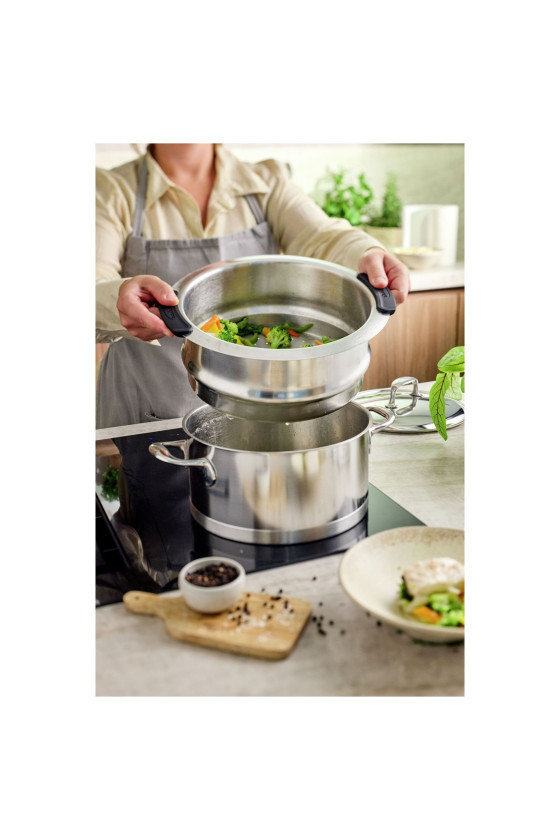 Demeyere Specialties 5 Stoominzet set, 3-delig 20 cm rond