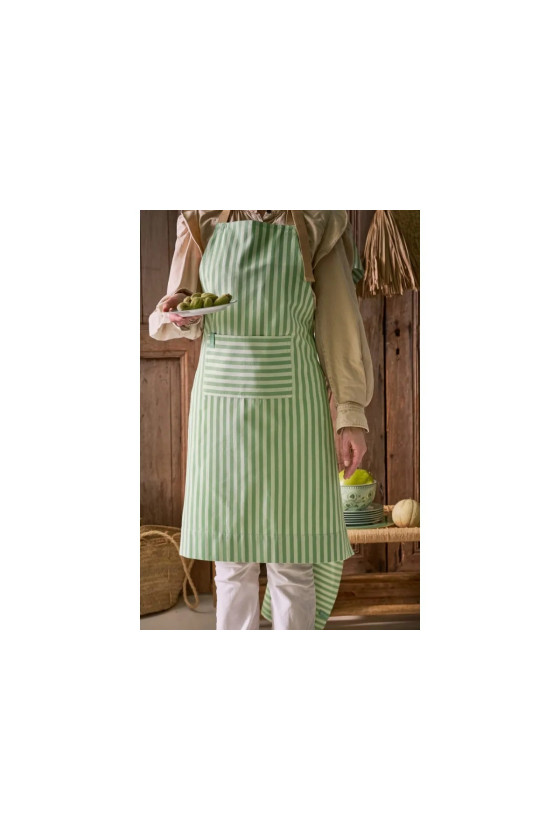 Pip Studio Stripes Apron - Light Green