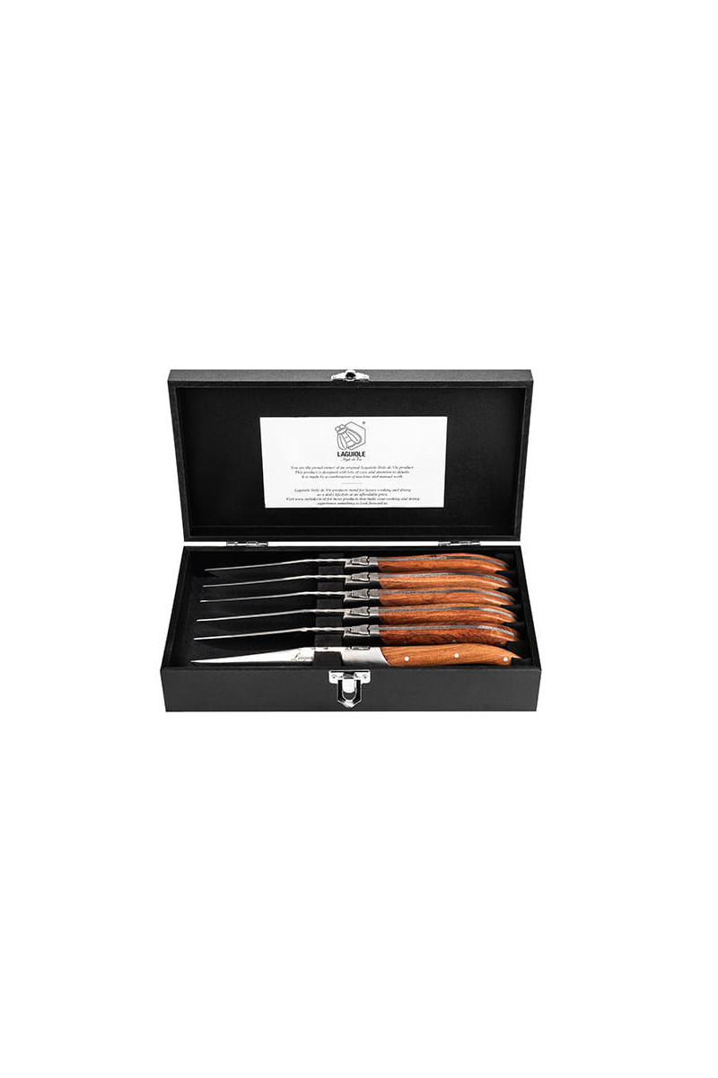 Laguiole Style de Vie Luxury Line Steakmessen Rose