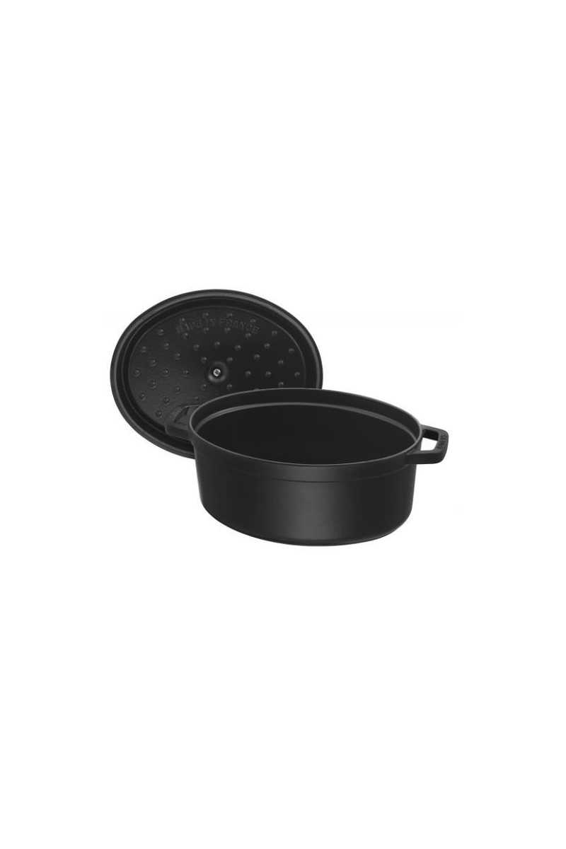 Braadpan Staub zwart ovaal 31 cm