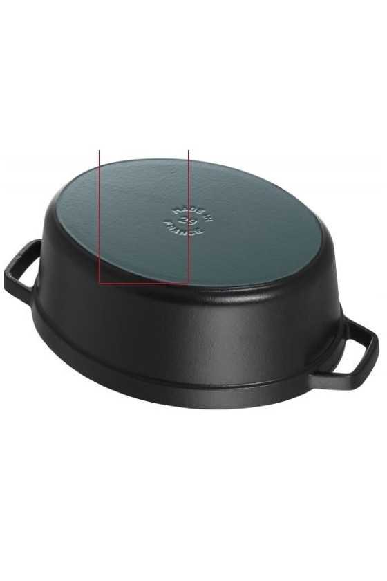 Braadpan Staub zwart ovaal 31 cm