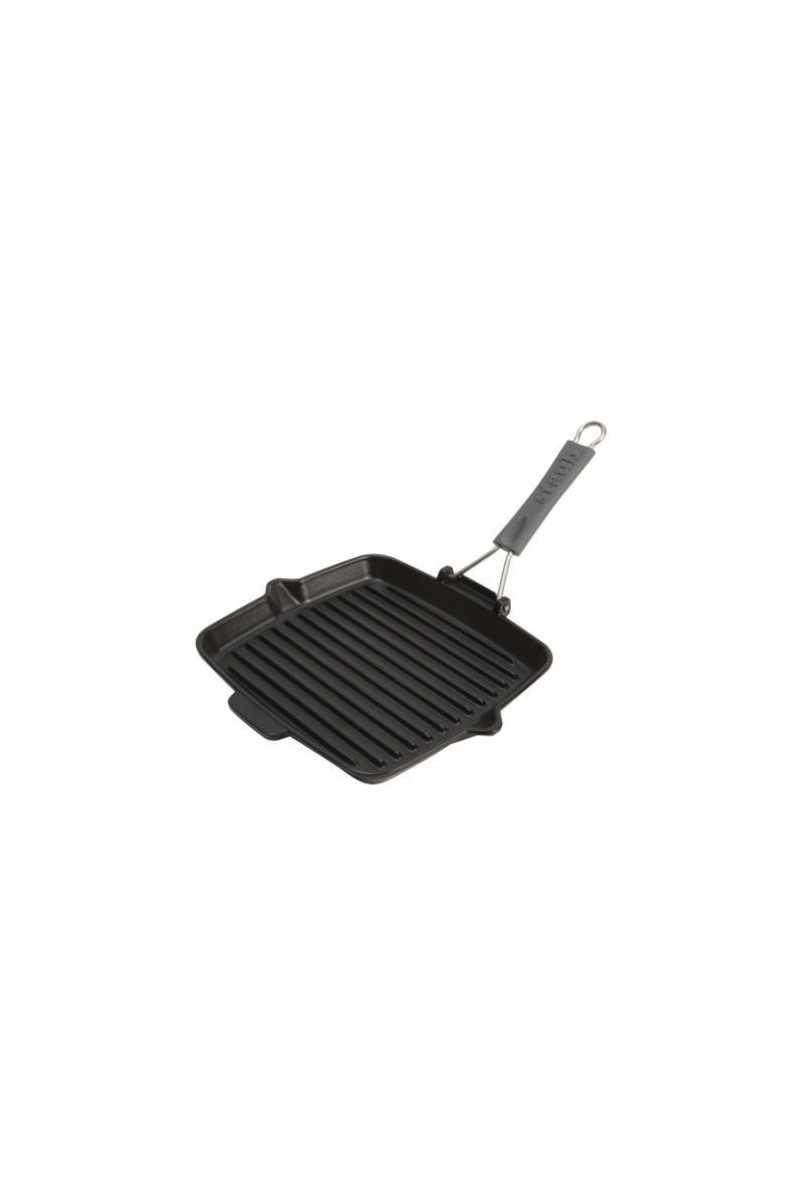 Staub grillpan met afneembare steel vierkant
