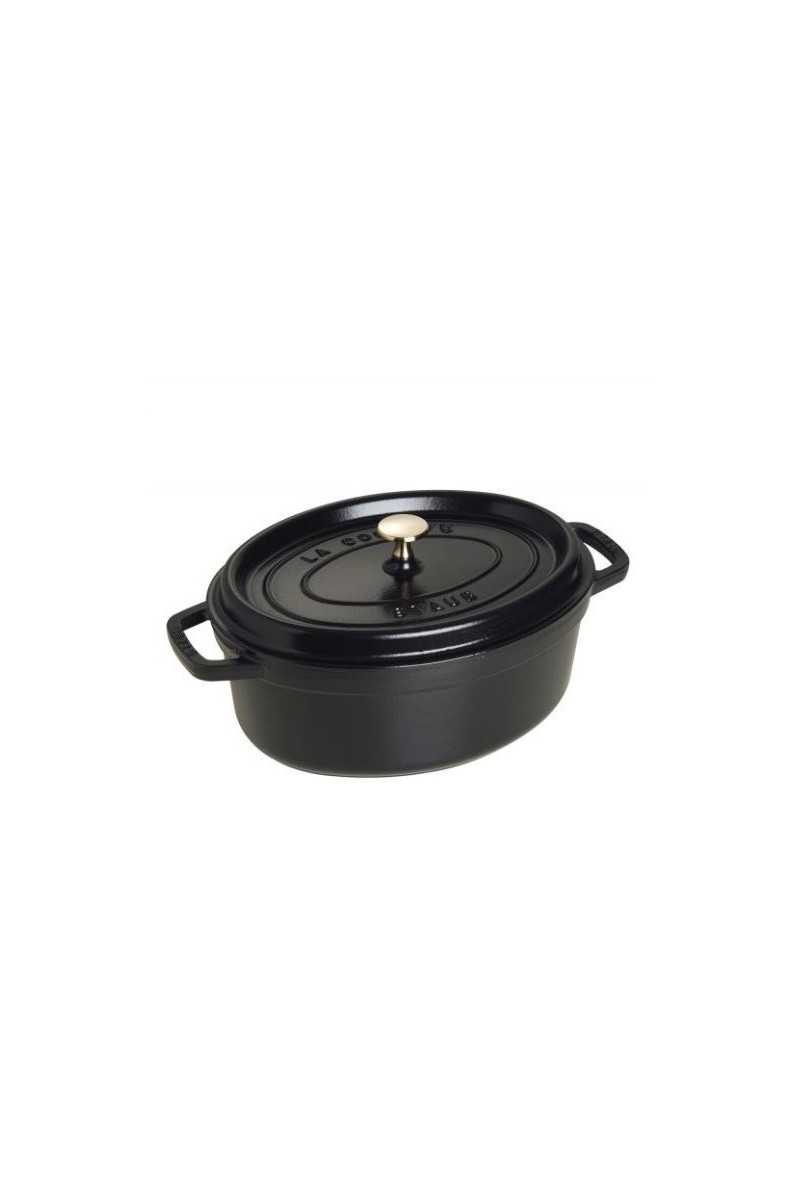 Braadpan Staub zwart ovaal 31 cm